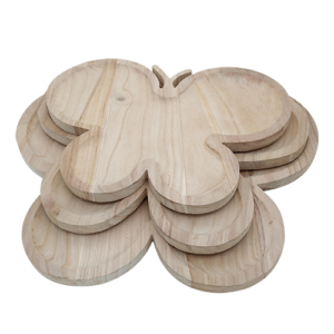 paulownia wood plate hs10062